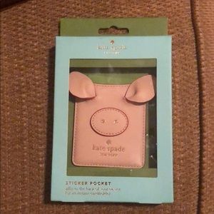 Kate Spade Pig Sticker Pocket